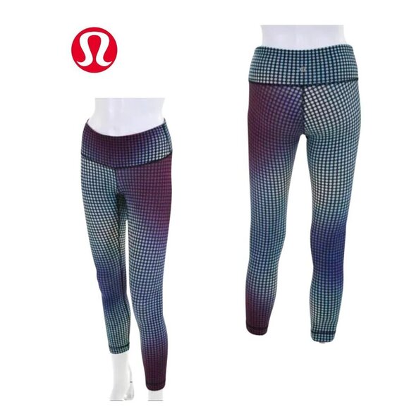 Lululemon Wunder Under Pant III Cosmic Dot in Multicolor Size 4 - Picture 1 of 13